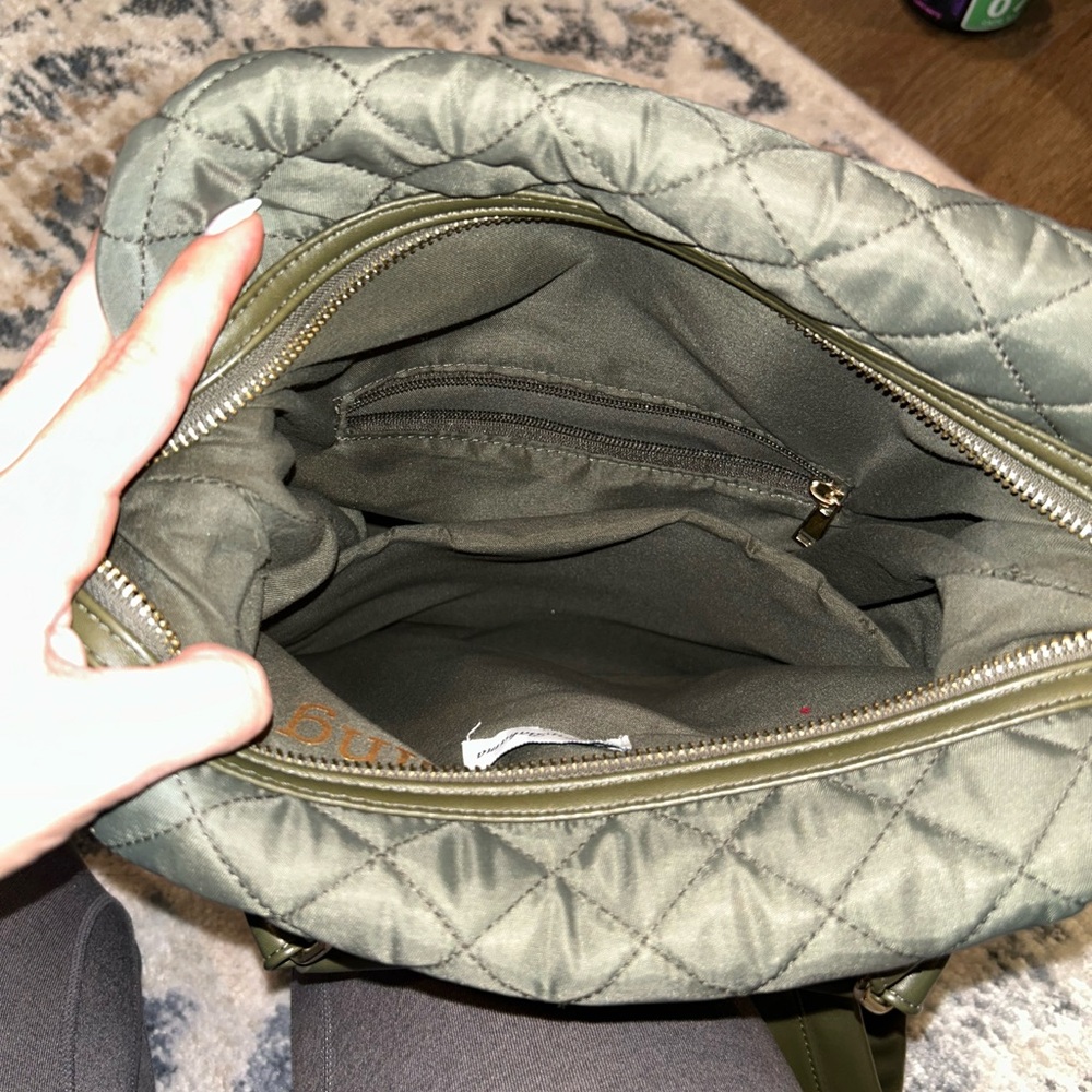 Olive Quilted Women's Bag